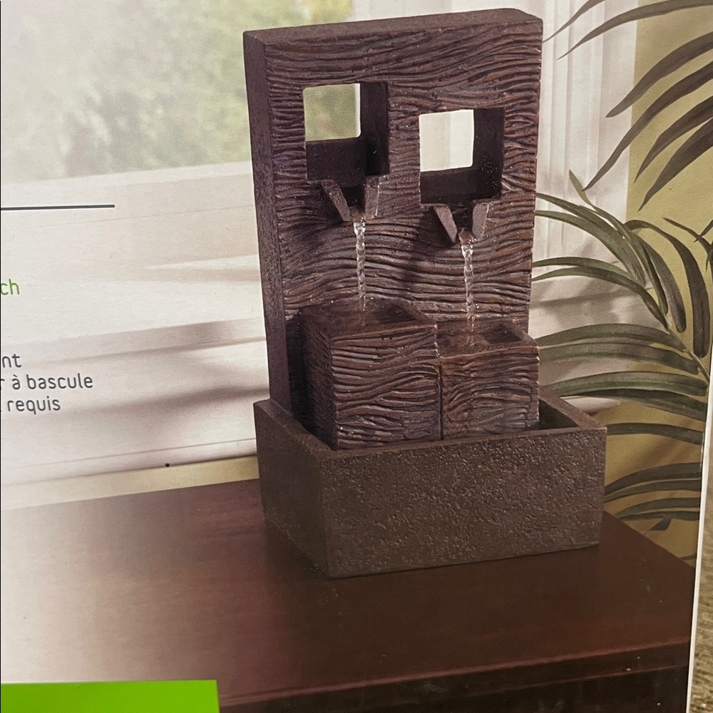 Brown Indoor Tabletop Fountain -